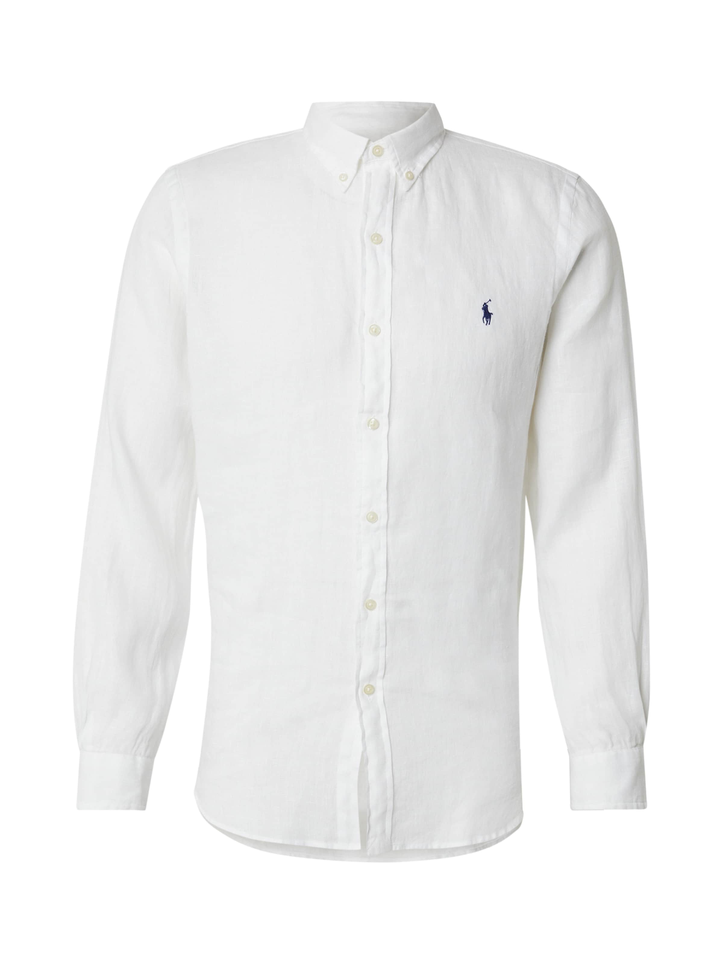 Polo Ralph Lauren Slim Fit Риза в бяло: отпред