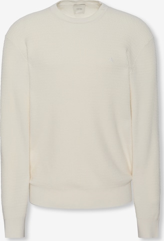 balta Calvin Klein Megztinis: priekis