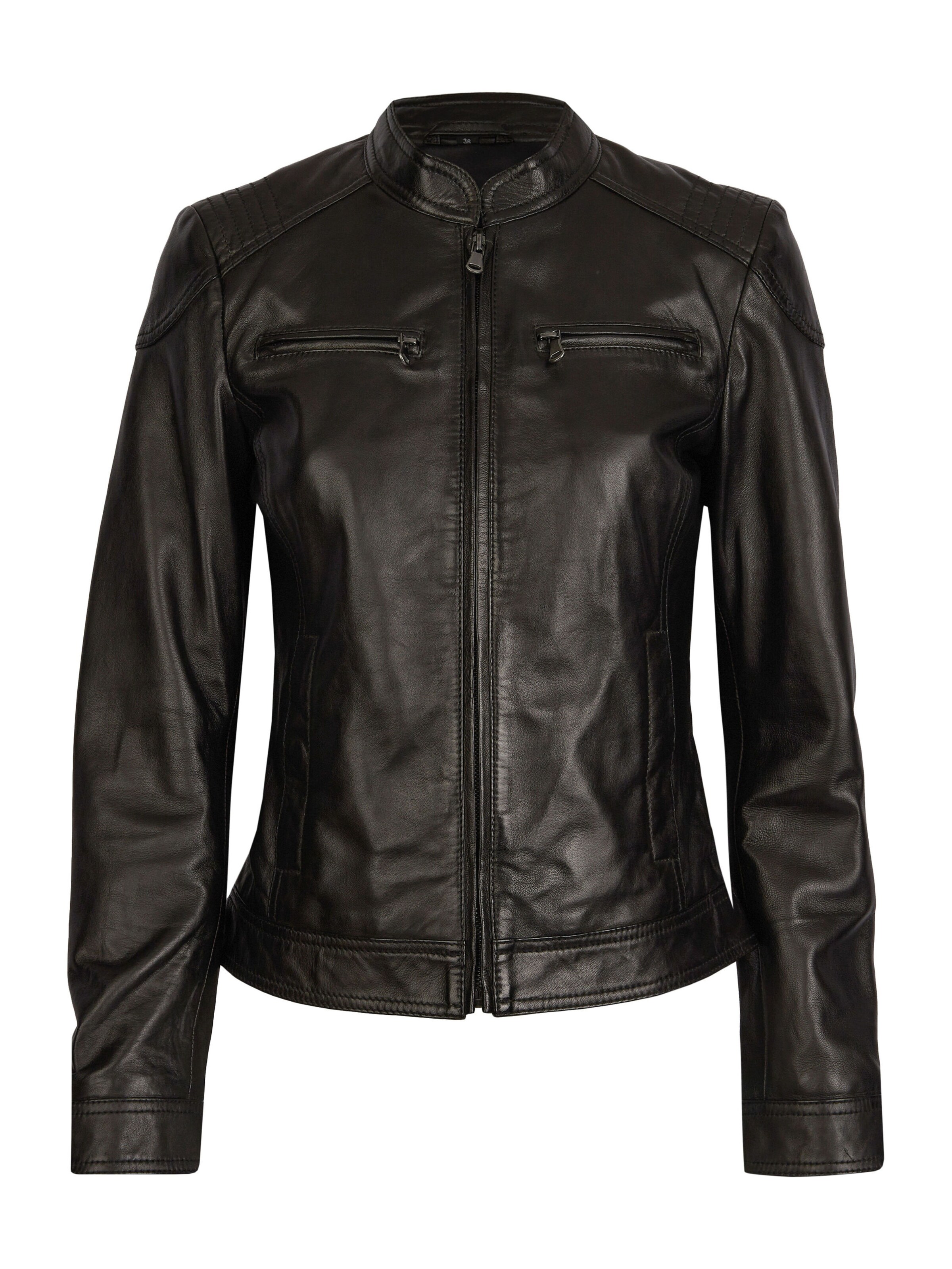 7ELEVEN Between-Season Jacket 'SEGreta' in Black: front