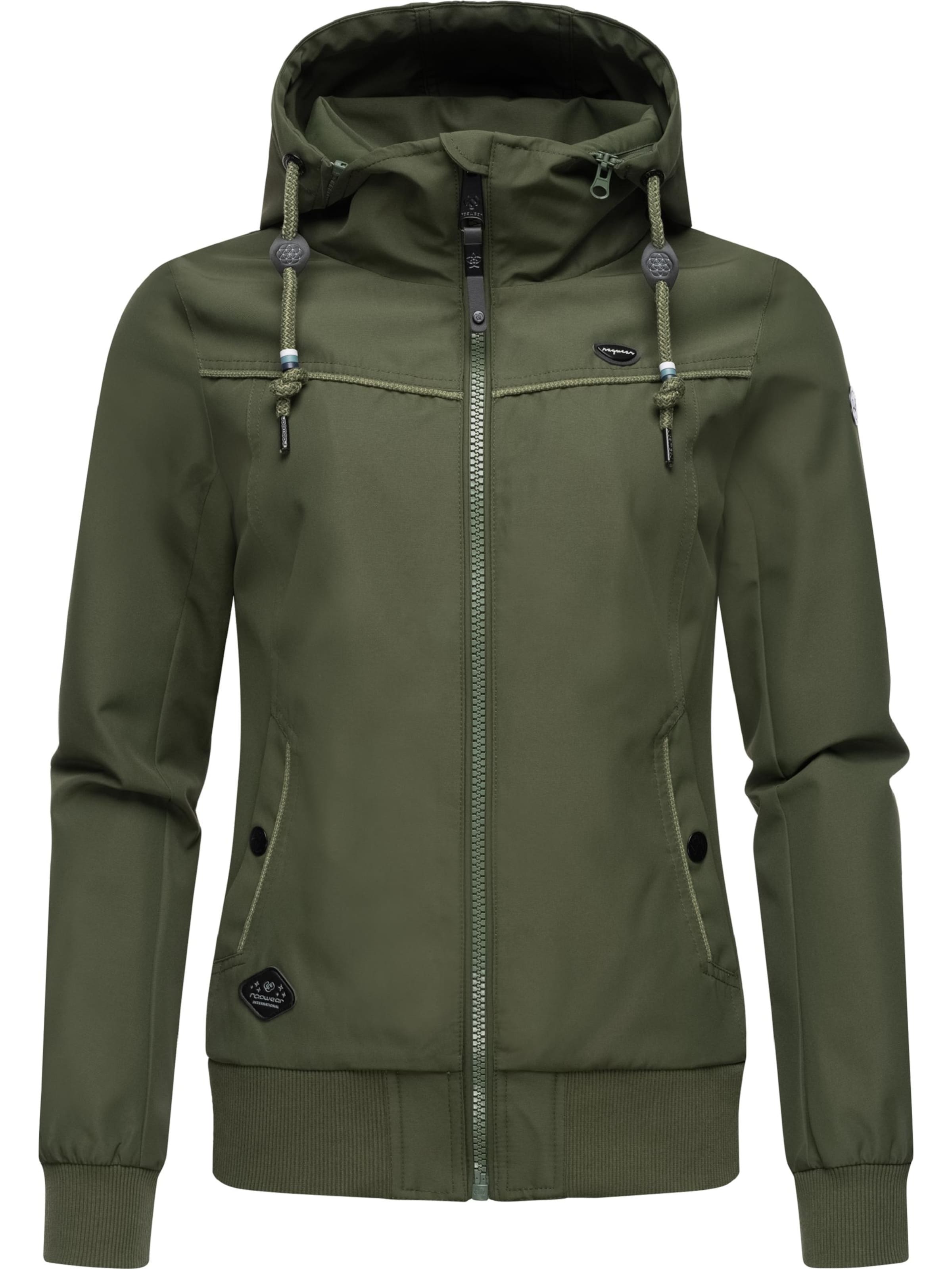 Veste fonctionnelle 'Jotty' Ragwear en vert : devant