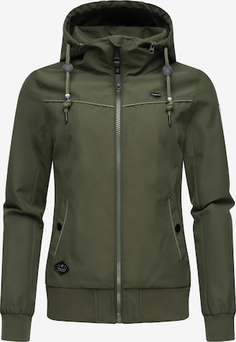 Ragwear Weatherproof jacket 'Jotty' in Green: front