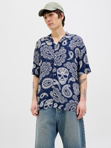 JACK & JONES Comfort Fit Skjorte i blå: forside