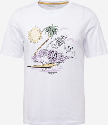 T-Shirt 'ZION' JACK & JONES en blanc : devant