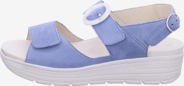 SOLIDUS Sandals 'Greta' in Blue: front