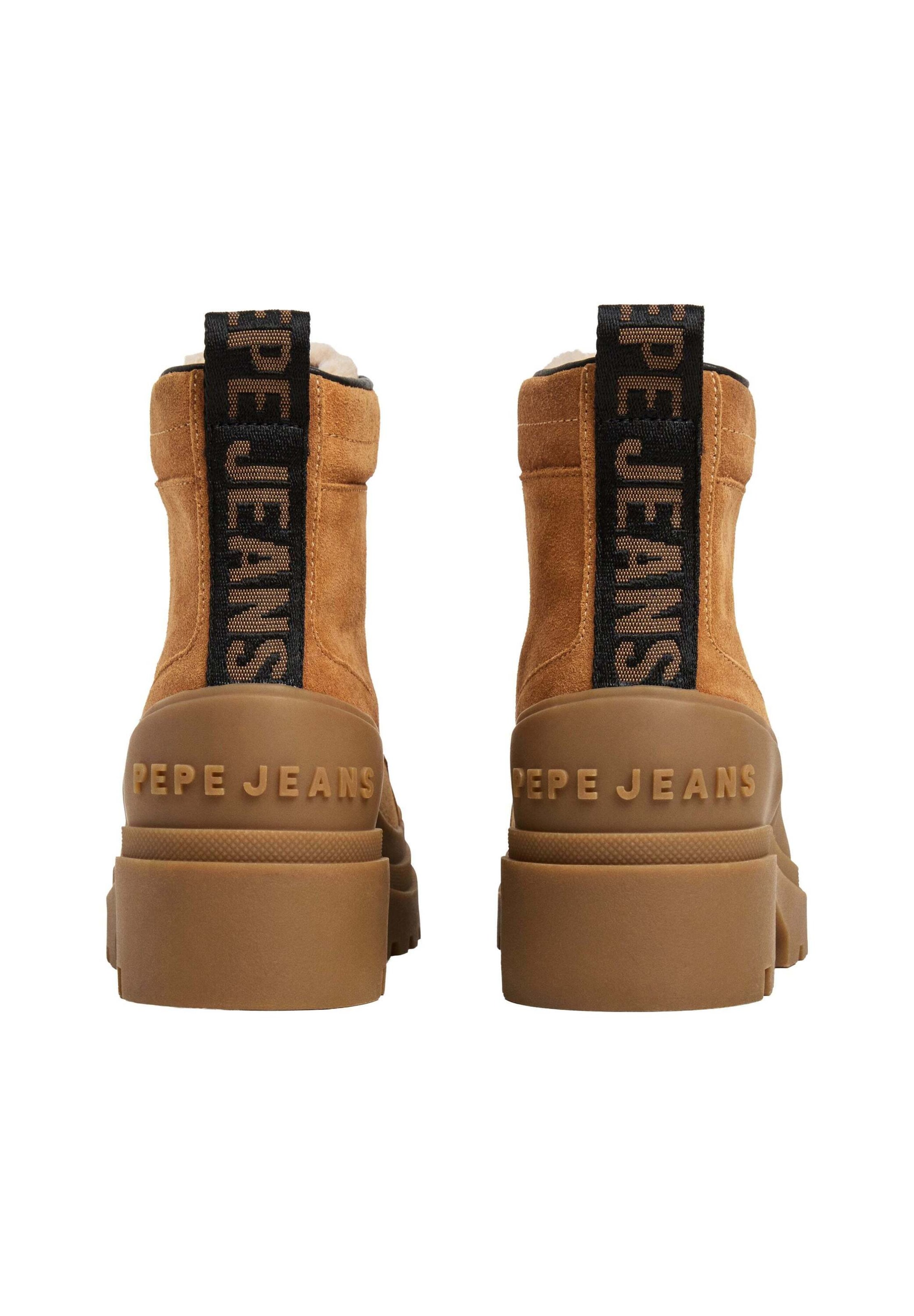 Pepe Jeans - Botines con cordones 'Hale Dune' en marrón