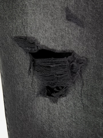 Pull&Bear Ohlapna forma Kavbojke | črna barva