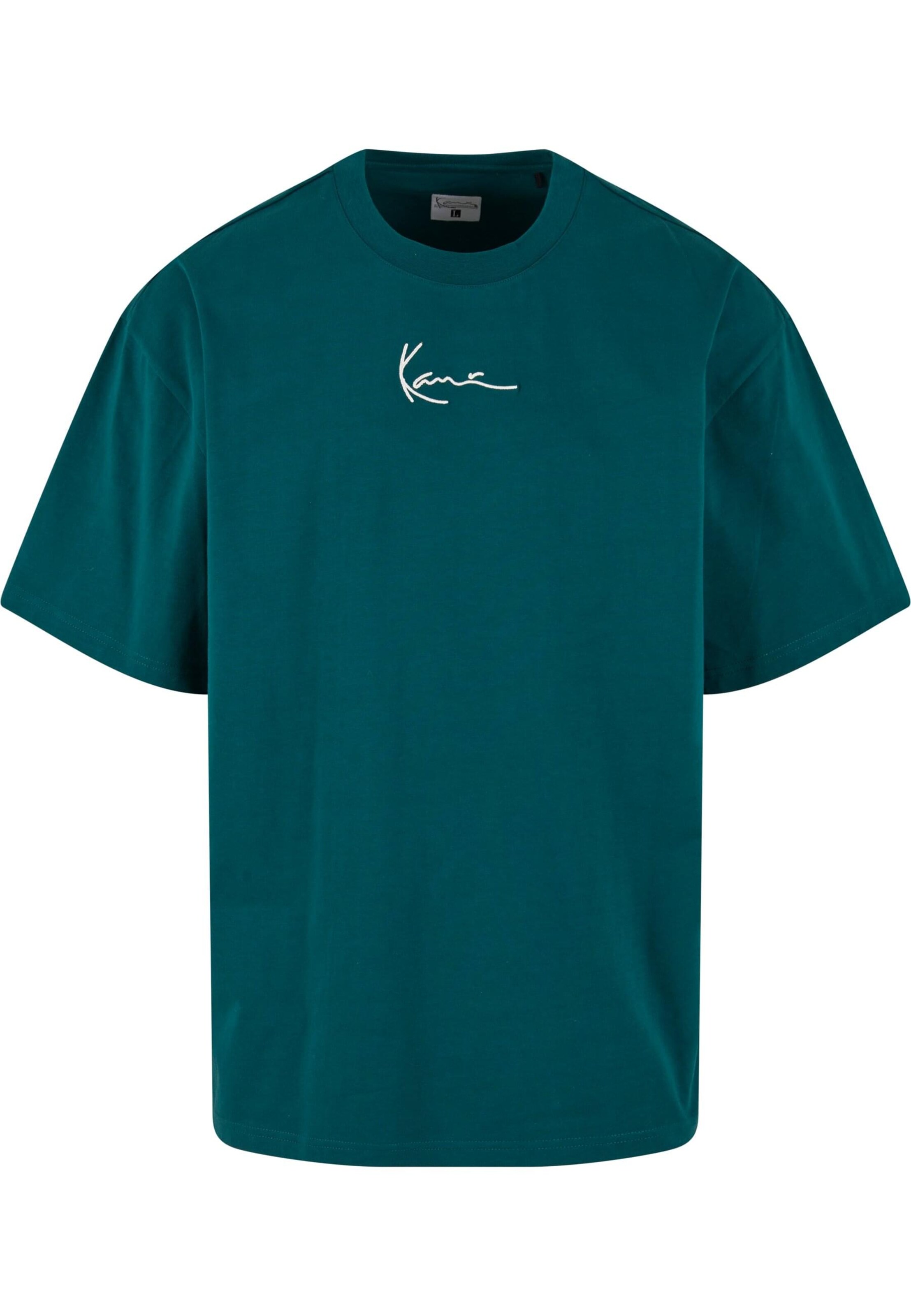 Karl Kani T-Shirt 'Essential' en vert foncé / blanc, Vue avec produit