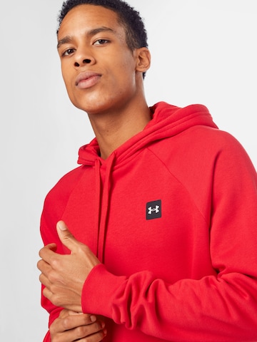 UNDER ARMOUR Regular fit Sports sweatshirt 'Rival' in Red