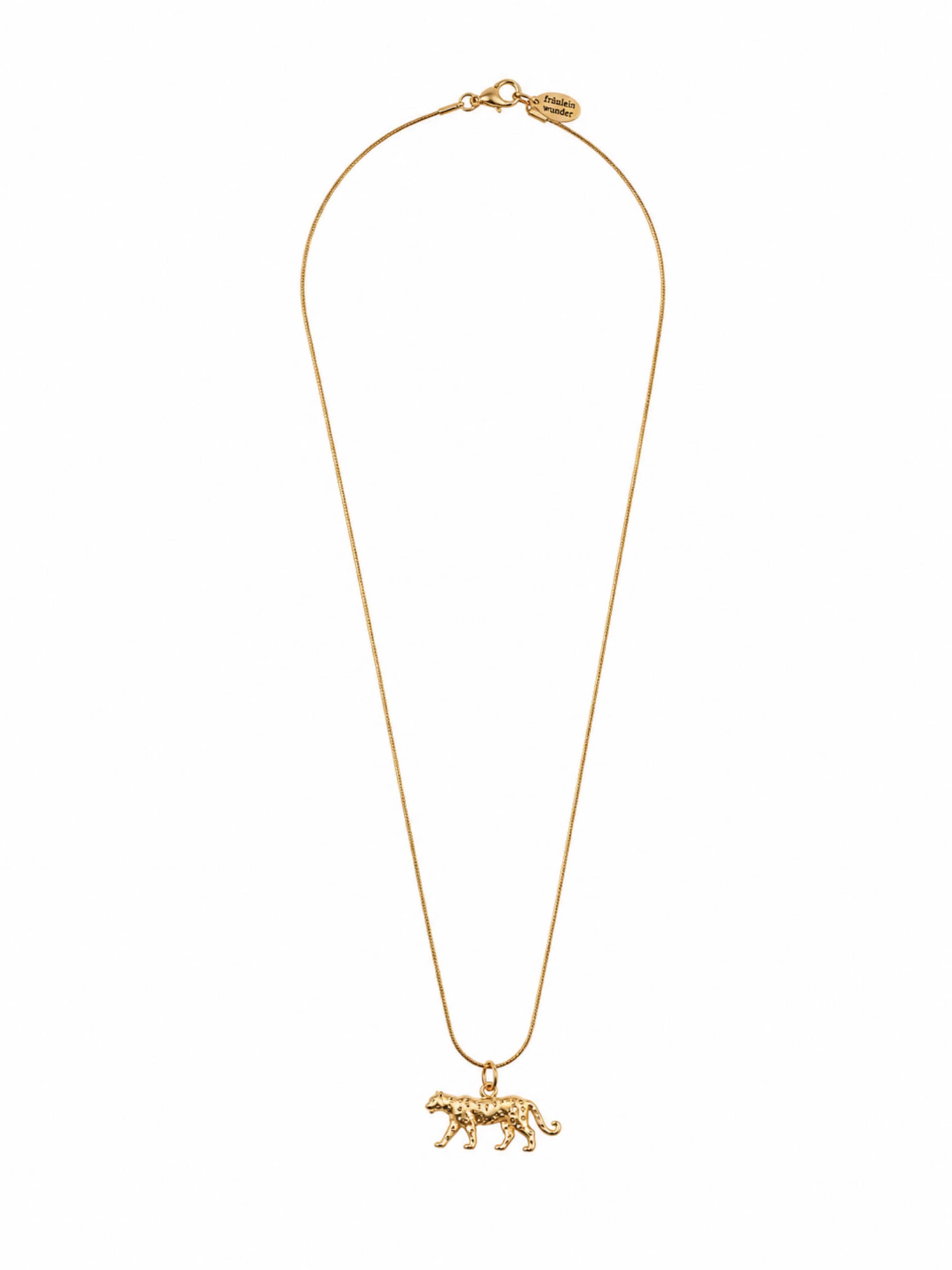 Fräulein Wunder Kette 'Sara Leopard'‌‌ in Gold: Vorderseite