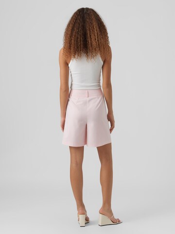 VERO MODA Loosefit Bandplooibroek 'Zelda' in Roze