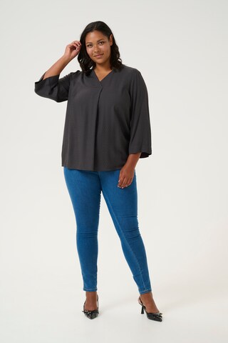 KAFFE CURVE Blouse 'Else' in Black