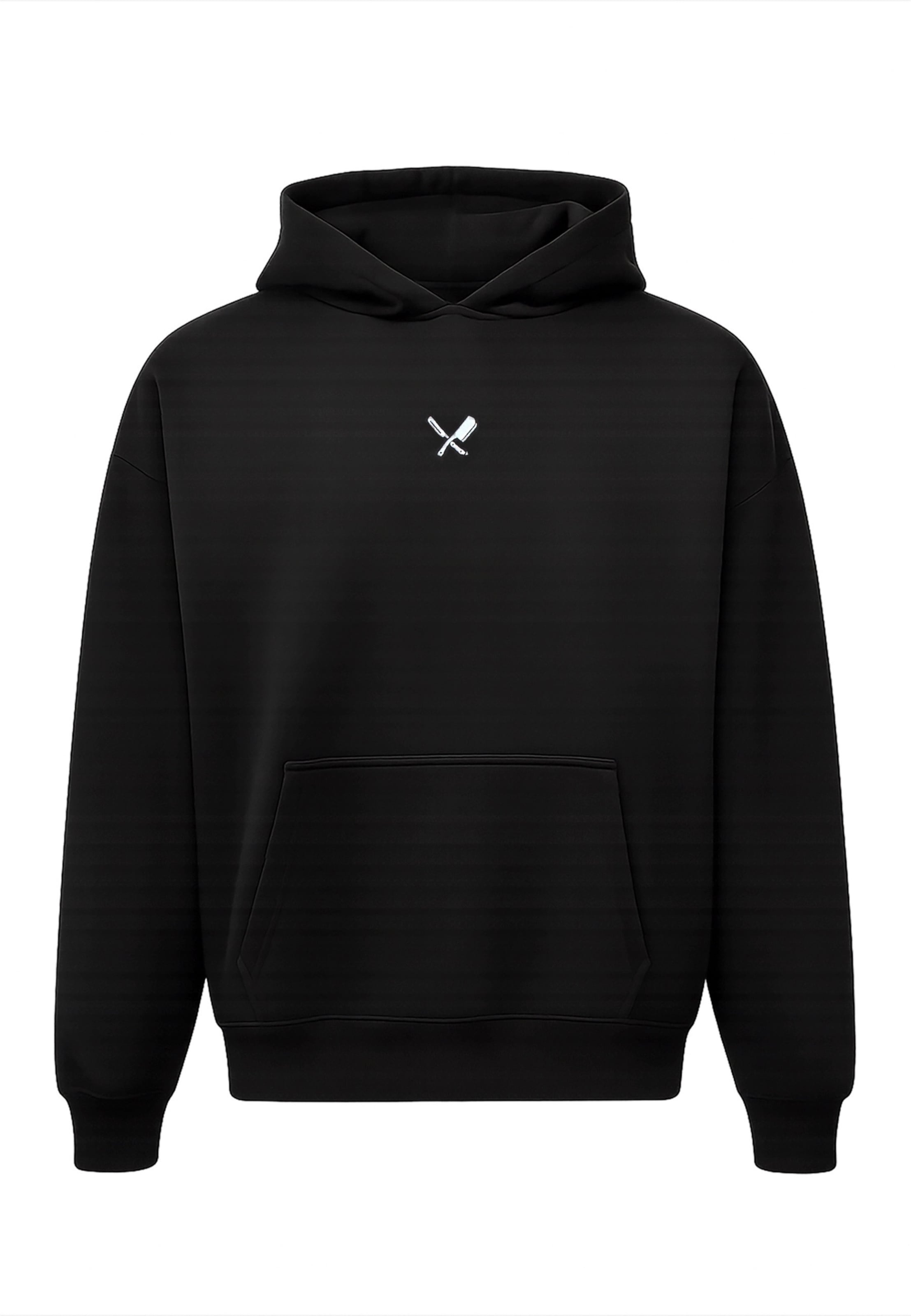 Distorted People Sweatshirt 'Classic' in Zwart: voorkant