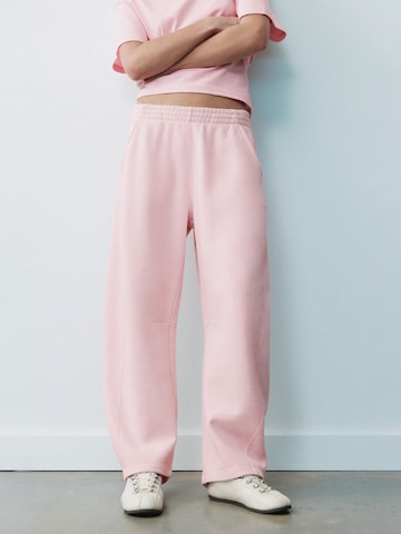 Pull&Bear Barrel Kalhoty – pink: přední strana