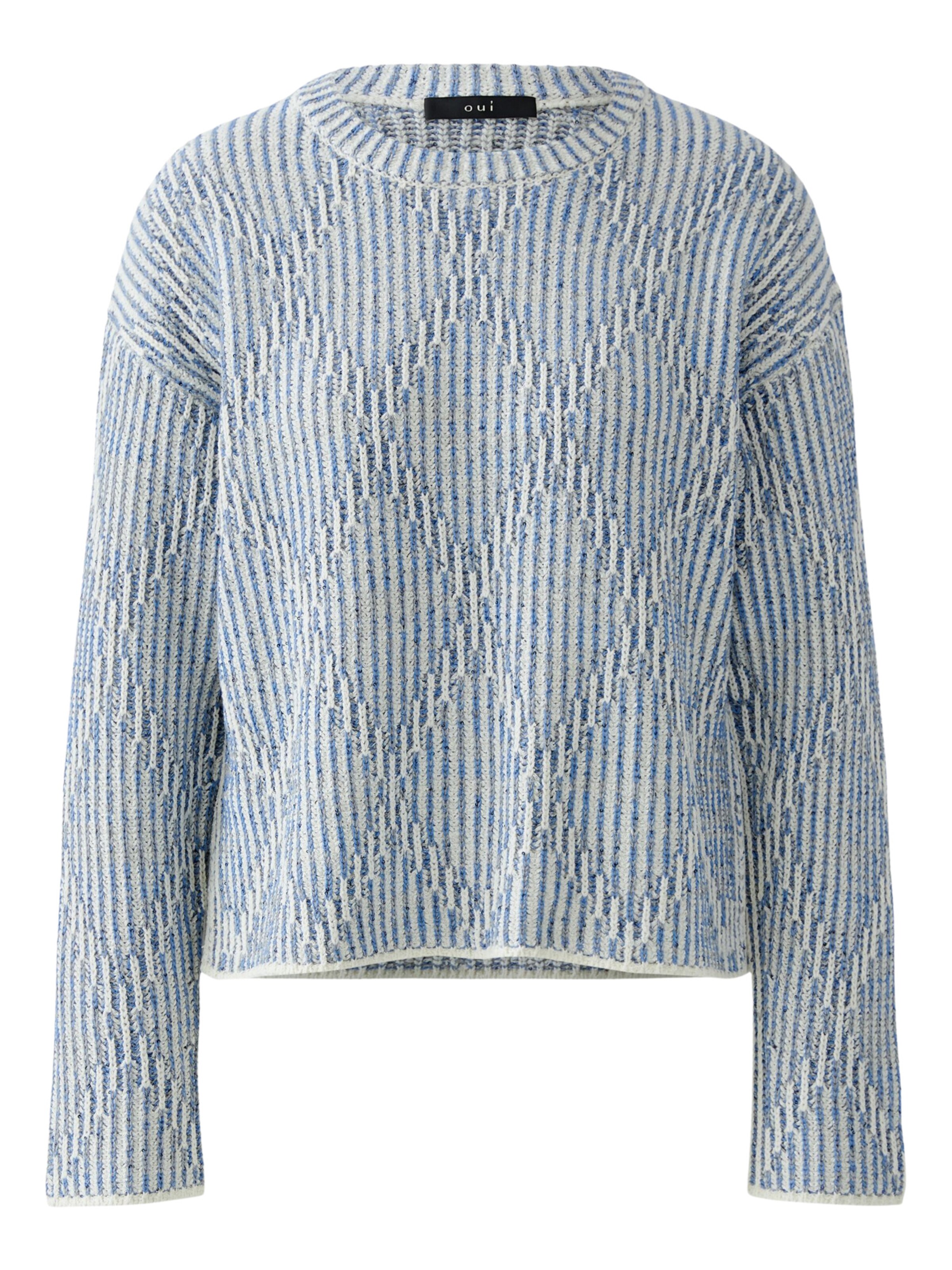 OUI Pullover in blaumeliert, Produktansicht