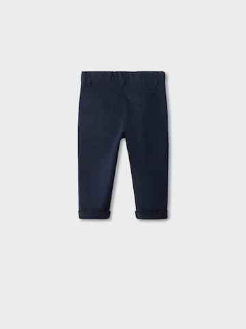 MANGO KIDS Slimfit Kalhoty – modrá