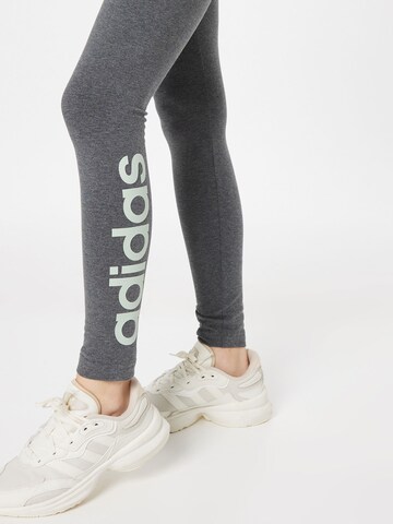 ADIDAS SPORTSWEAR Skinny Workout Pants 'Essentials' in Grey