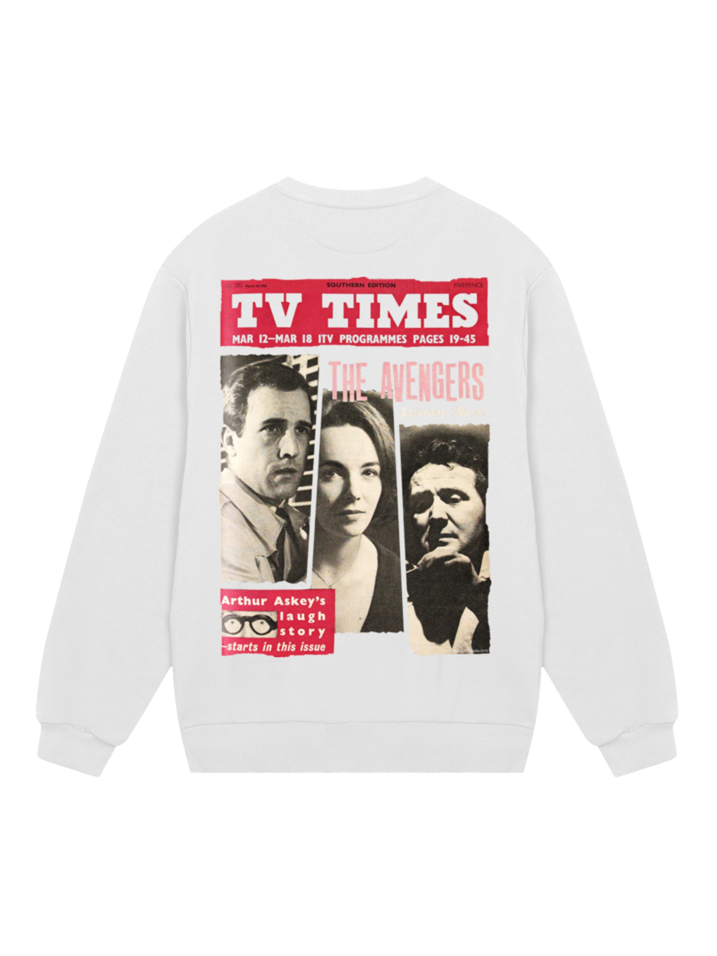 F4NT4STIC Sweatshirt in White: front