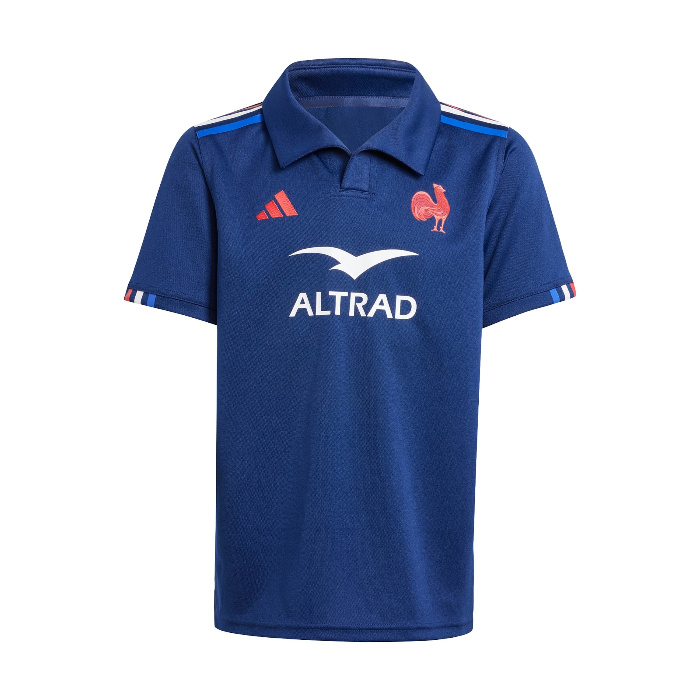 T-Shirt fonctionnel 'France Rugby Home ' ADIDAS PERFORMANCE en bleu : devant