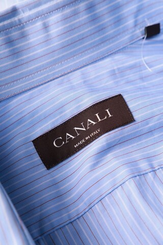 Canali Button Up Shirt in M in Blue