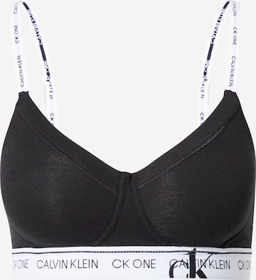 Calvin Klein Underwear Bralette Bra in Black: front