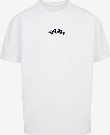 T-Shirt Lost Youth en blanc : devant