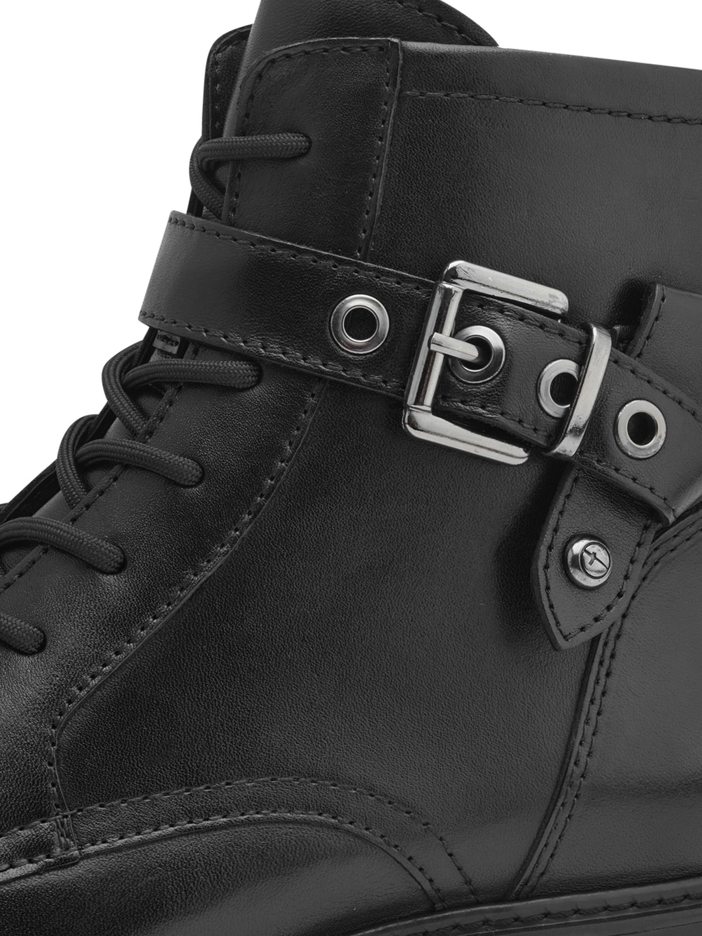 Tamaris Schnürstiefelette in Schwarz