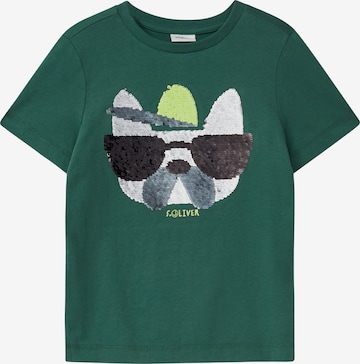 T-Shirt s.Oliver en vert : devant