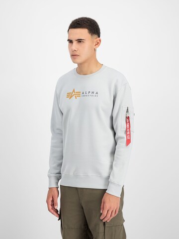 ALPHA INDUSTRIES Sweatshirt 'Alpha'‌‌‌‌‌‌ in Grau
