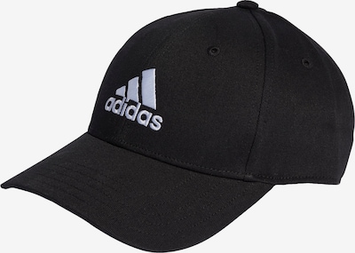 Sportinė kepurė iš ADIDAS SPORTSWEAR, spalva – juoda / balkšva, Prekių apžvalga