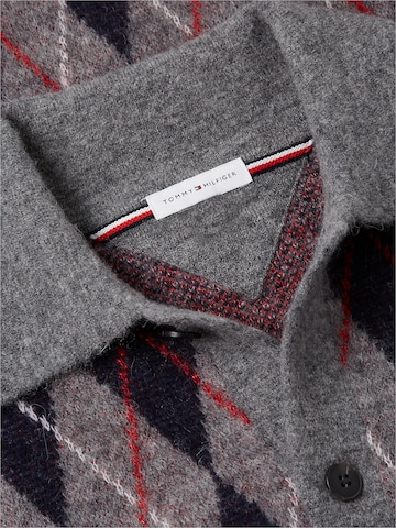 TOMMY HILFIGER Strickjacke in Grau