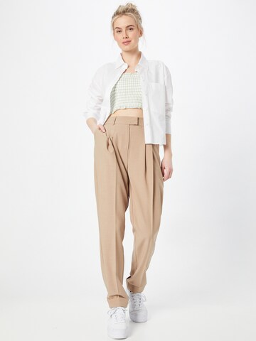 Tapered Pantaloni cutați 'Brenda' de la Birgitte Herskind pe bej