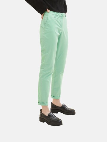 TOM TAILOR Regular Chino in Groen: voorkant