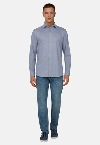 Coupe regular Chemise Boggi Milano en bleu