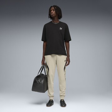 PUMA Tapered Pants 'Camo' in Beige