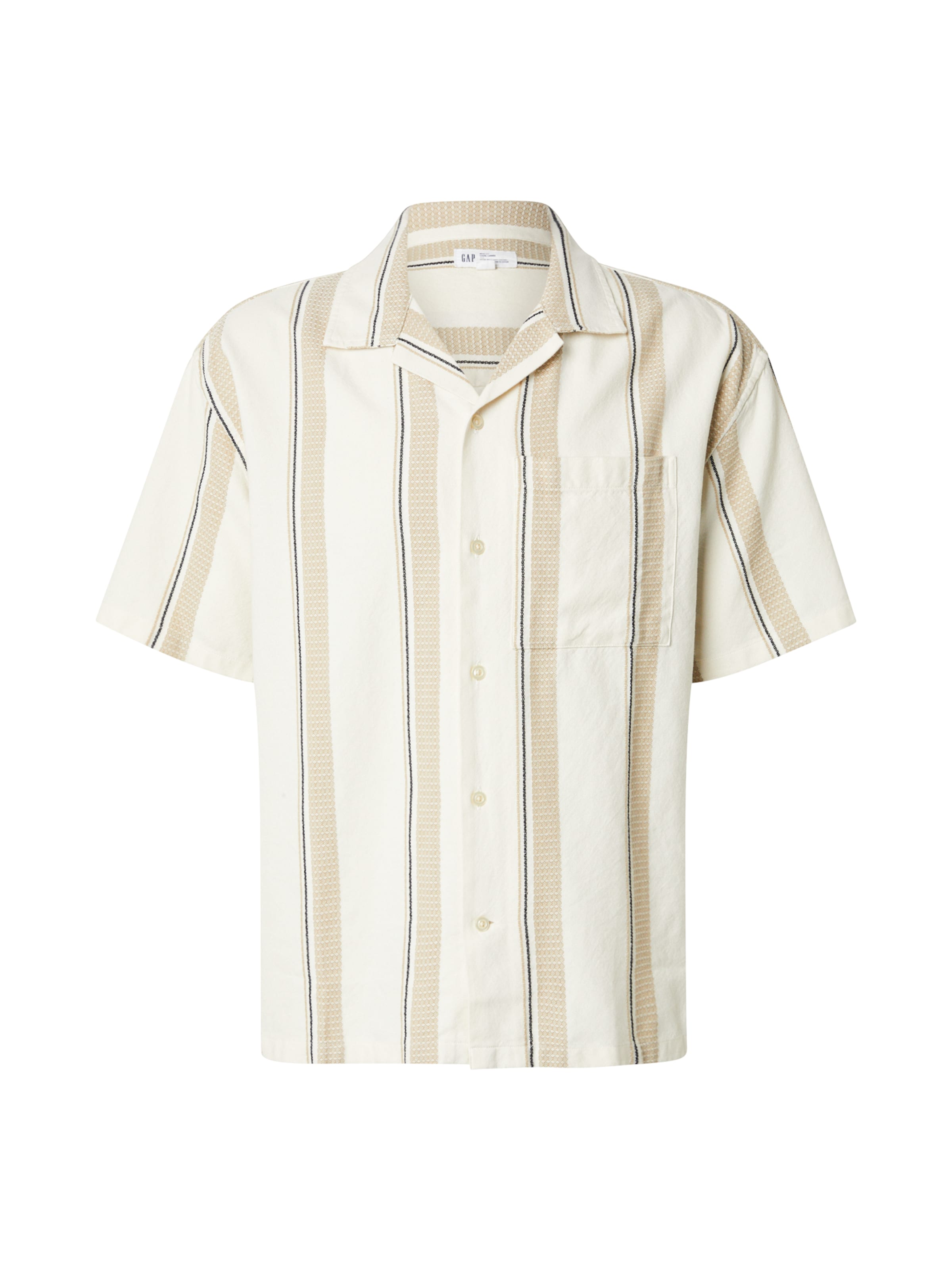 GAP Button Up Shirt in Beige / Black / White, Item view