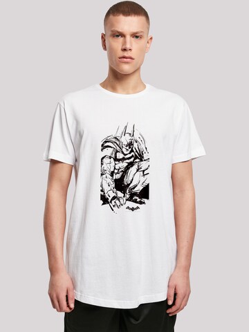 F4NT4STIC T-Shirt 'DC Comics Batman Arkham Knight Sketch' in Weiß: Vorderseite