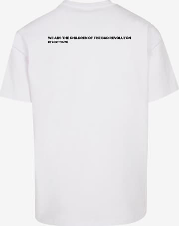 T-Shirt 'Classic V.3' Lost Youth en blanc