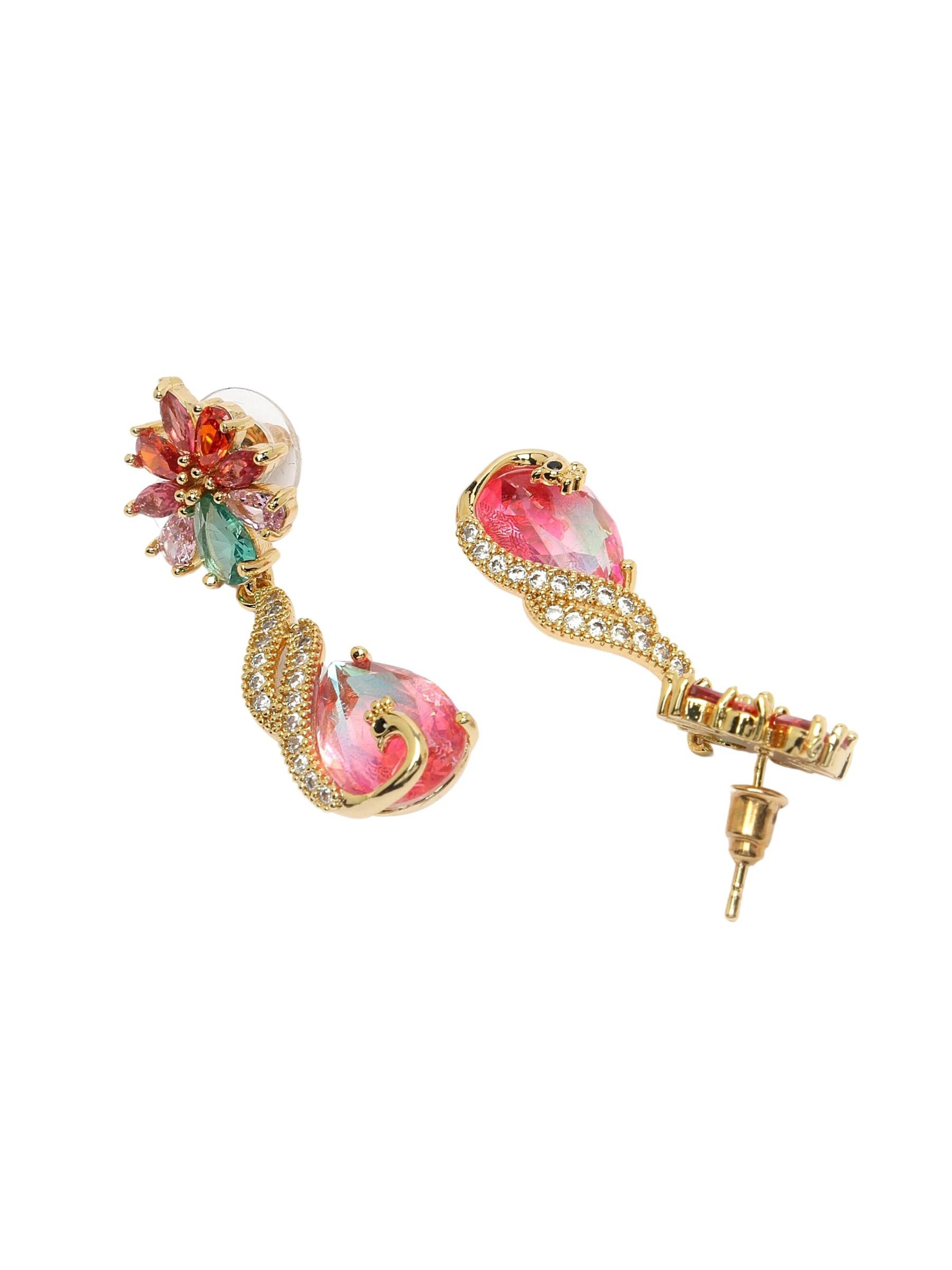 AVANT-GARDE PARIS Earrings 'Karolinaya' in Pink