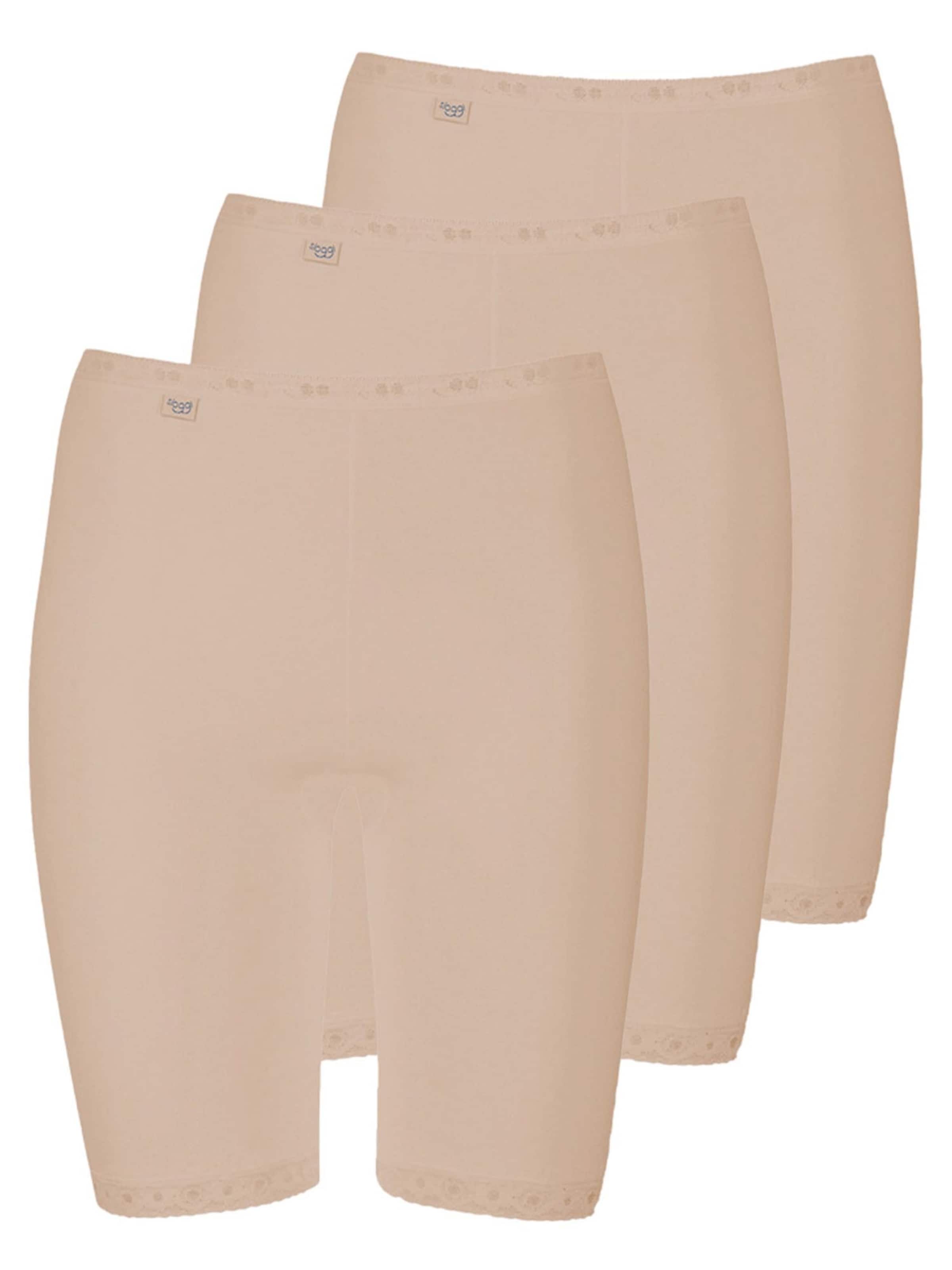SLOGGI Boyshorts 'SLOGGI Long Slip 3er Pack Basic+' in Beige: front
