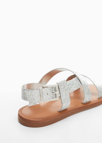 MANGO KIDS Sandals in Silver