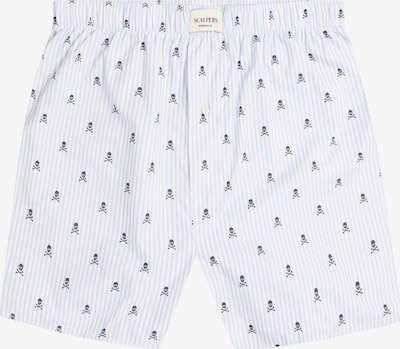 Scalpers Bokserishortsit värissä vaaleansininen / musta / valkoinen, Tuotenäkymä