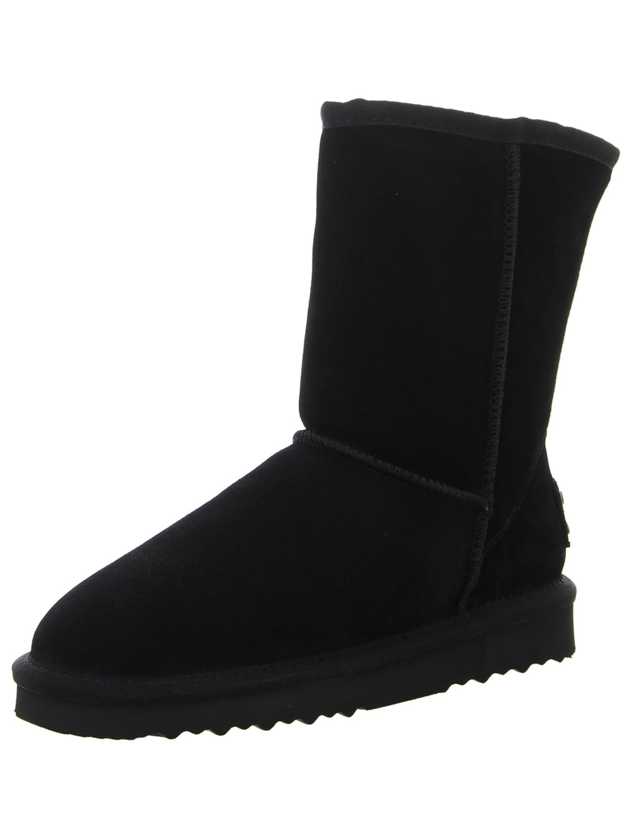 OOG Ankle Boots 'Damen Stiefelette OB5825 BLACK Rauleder in schwarz' in Black: front