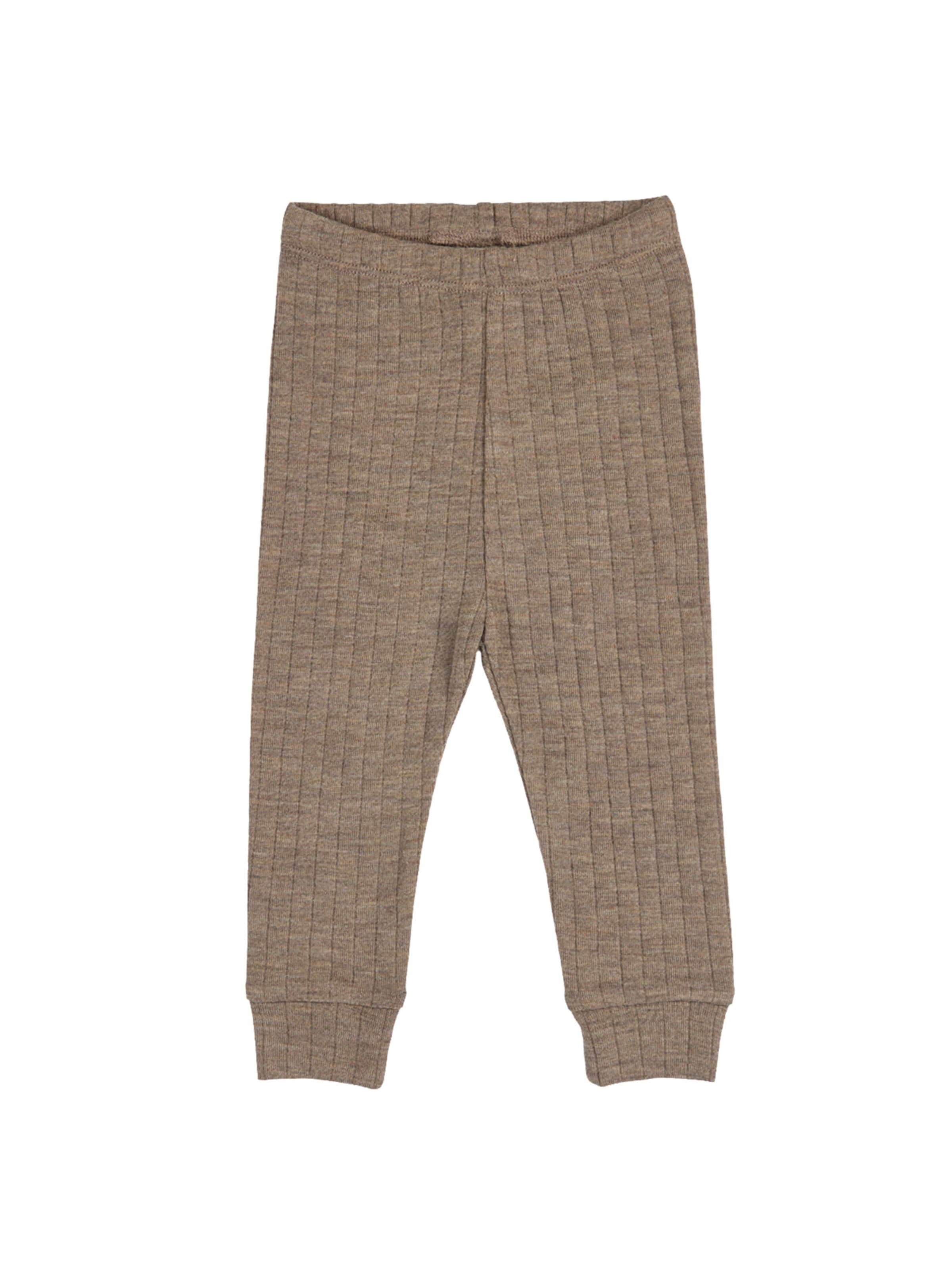 Müsli by GREEN COTTON - Tapered Calças em castanho: frente