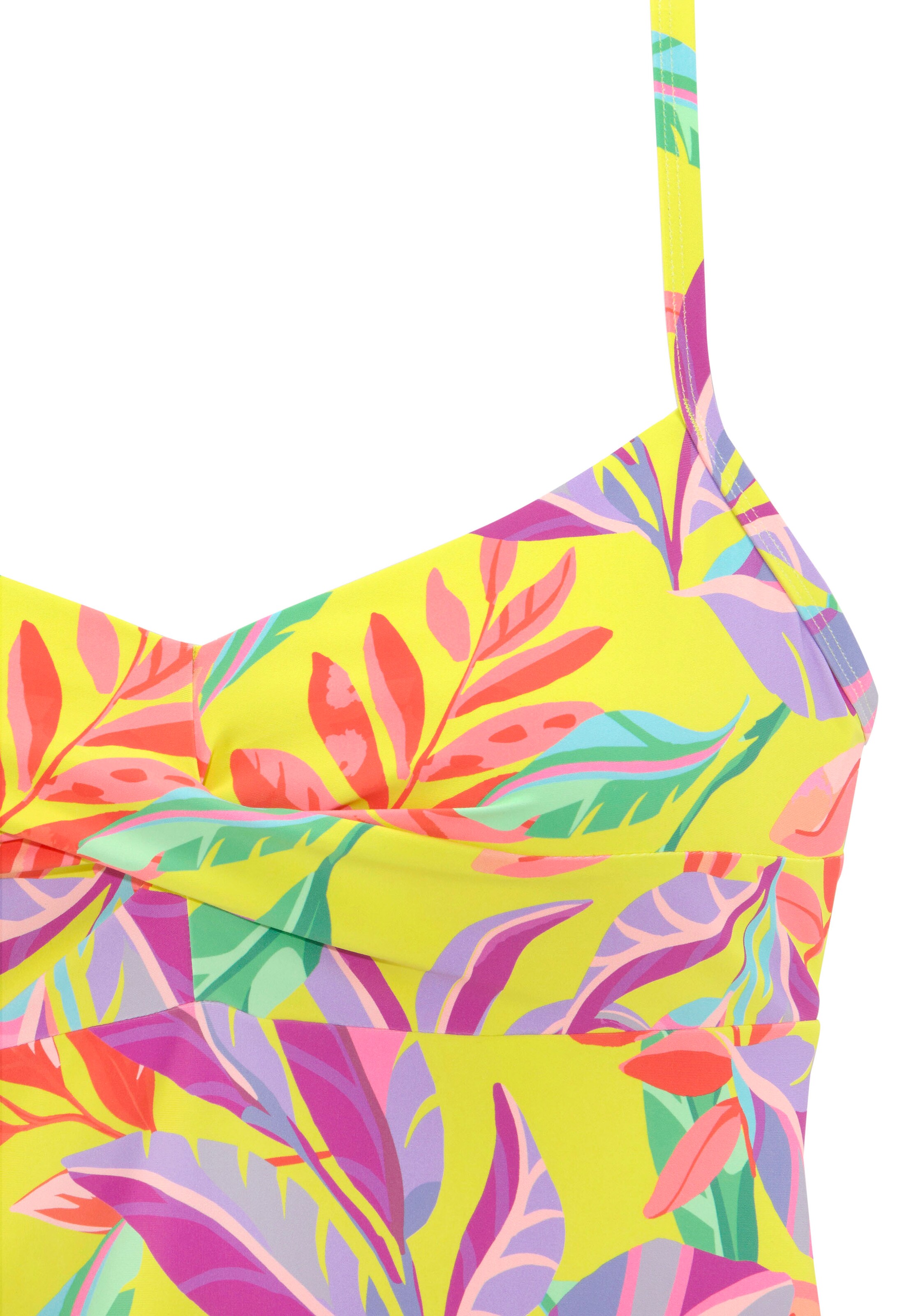 s.Oliver Bralette Tankini Top in Yellow