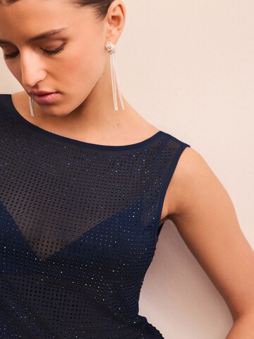Next Tričko 'Heatseal Sparkle' – modrá