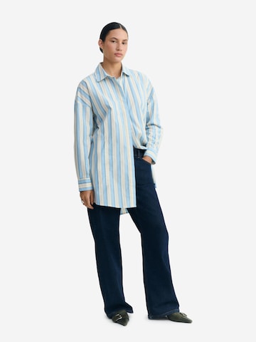Thinking MU - Vestido camisero ' AUREL ' en azul