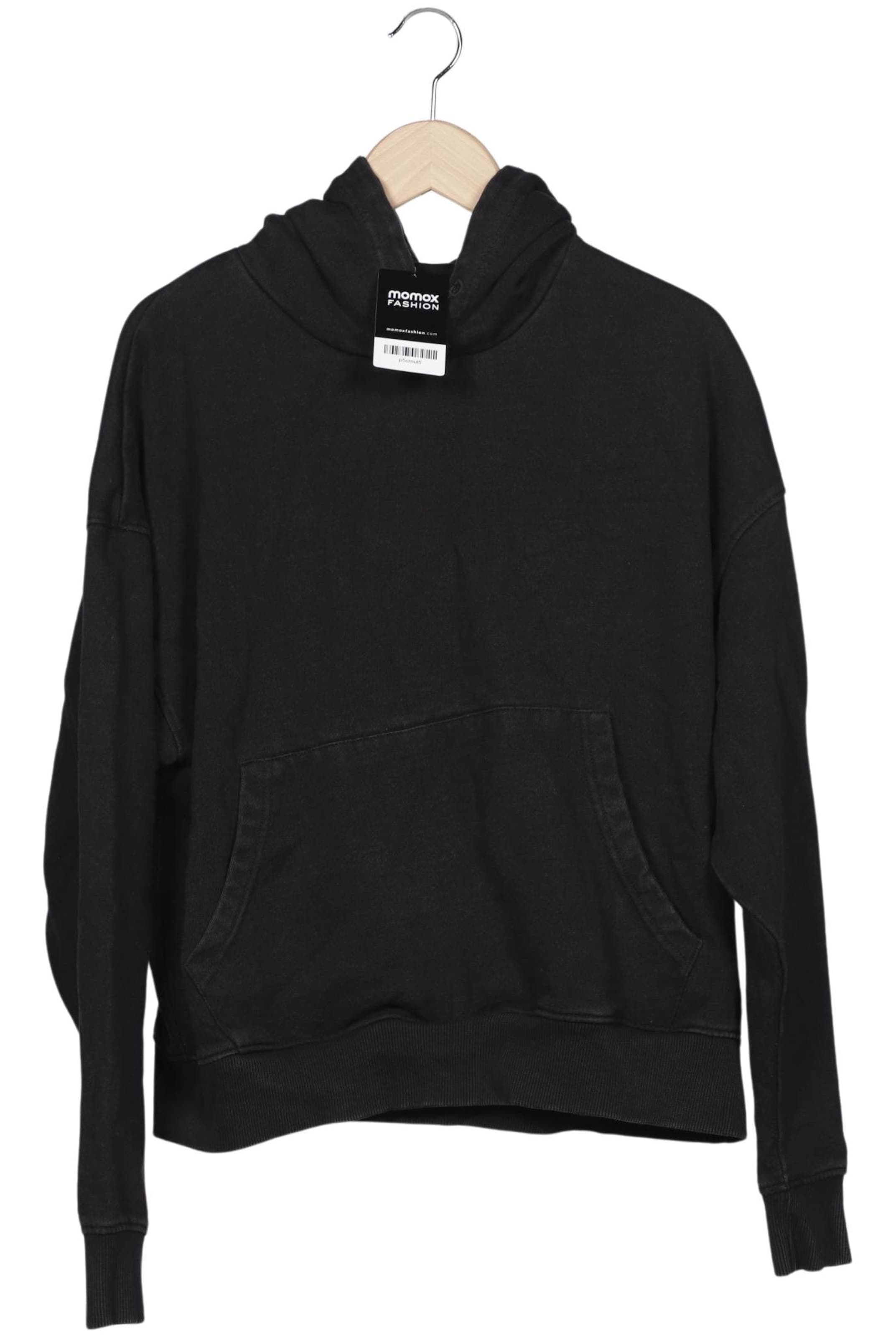 ZARA Sweatshirt Zip-Up Hoodie in S in Black ABOUT YOU