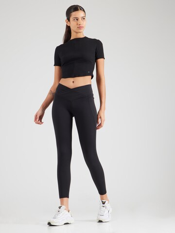 juoda Fabletics Siauras Sportinės kelnės 'Oasis'
