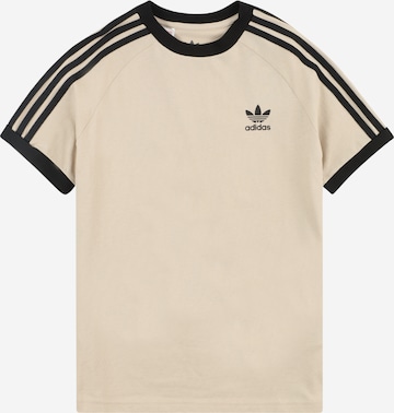 ADIDAS ORIGINALS Футболка 'Adicolor 3-Stripes' в Бежевый: спереди