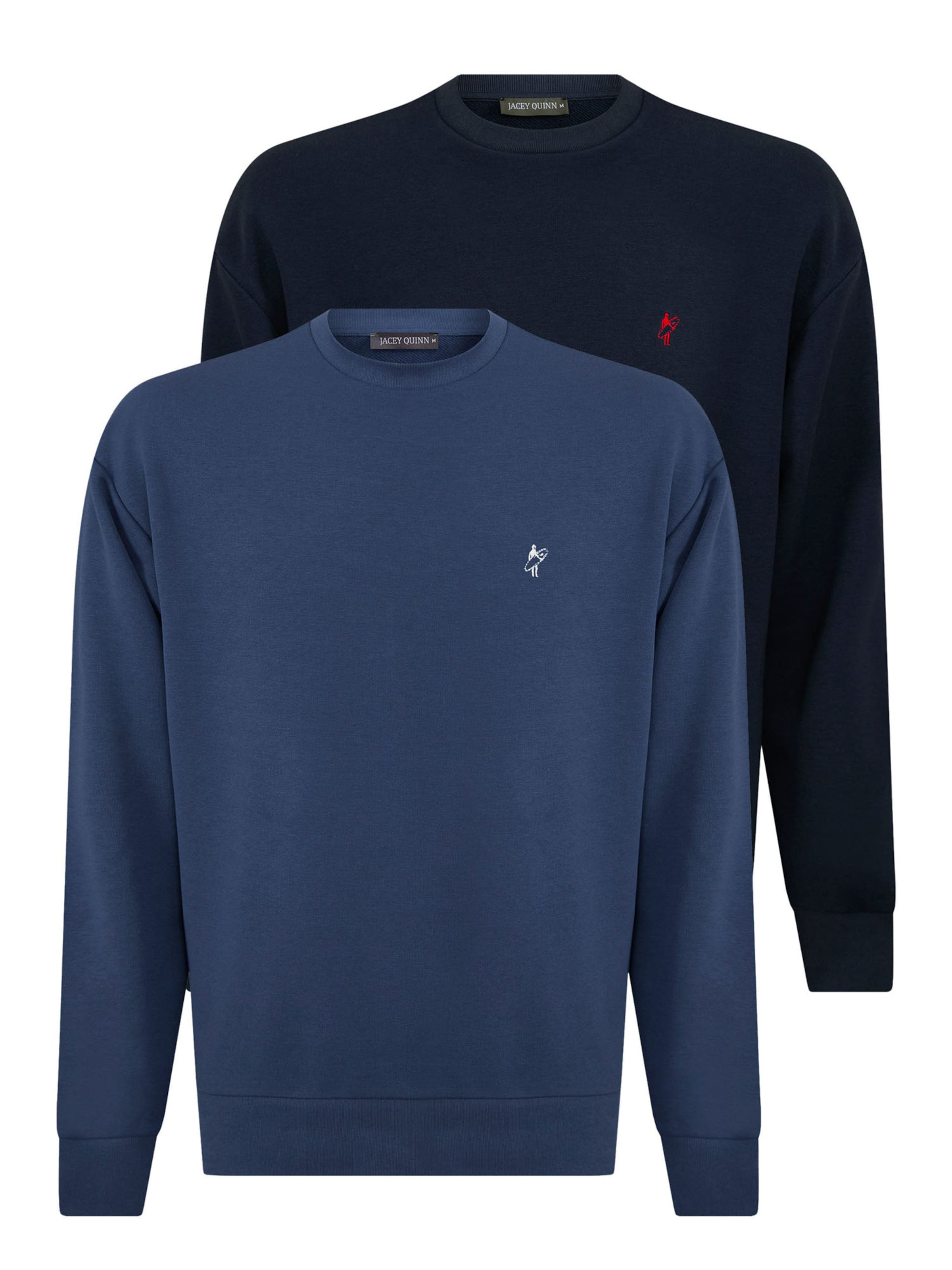 Sweat-shirt Jacey Quinn en bleu : devant